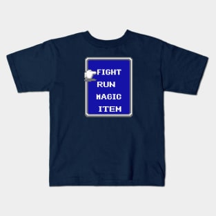 JRPG Battle Window Command Kids T-Shirt